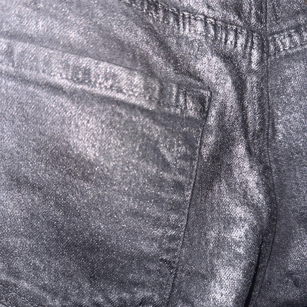 Wild Fable Womens High Rise Metallic Silver Relaxed Baggy Jeans Size 12 new
